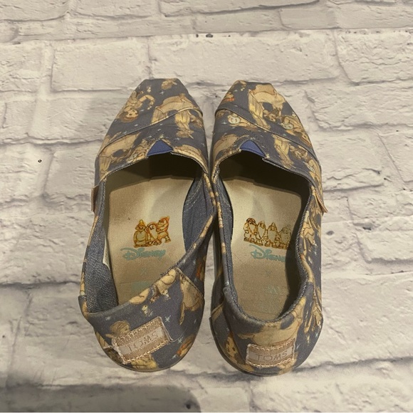 DISNEY x TOMS Womens 7.5 Slip On Canvas Flats - Picture 6 of 6